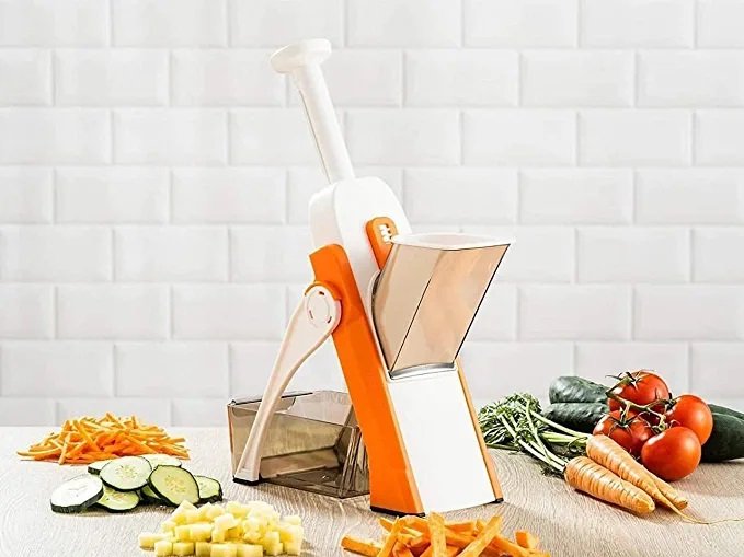 HAND PRESS SAFE MANDOLINE SLICER