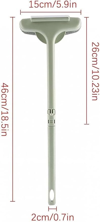 2 in 1 Mesh Cleaning Brush And Wiper with Extended Handle Window Cleaning Brush Net Cleaner Double-Sided Window Cleaner Window Mesh Cleaner