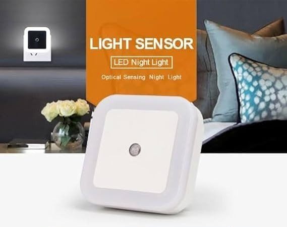 Square Shape Automatic Sensor Night lamp Night Light for Bed Room Kids Room It switches on Automatically in Dark Long Life for Hallway Stairs Kitchen Bathroom