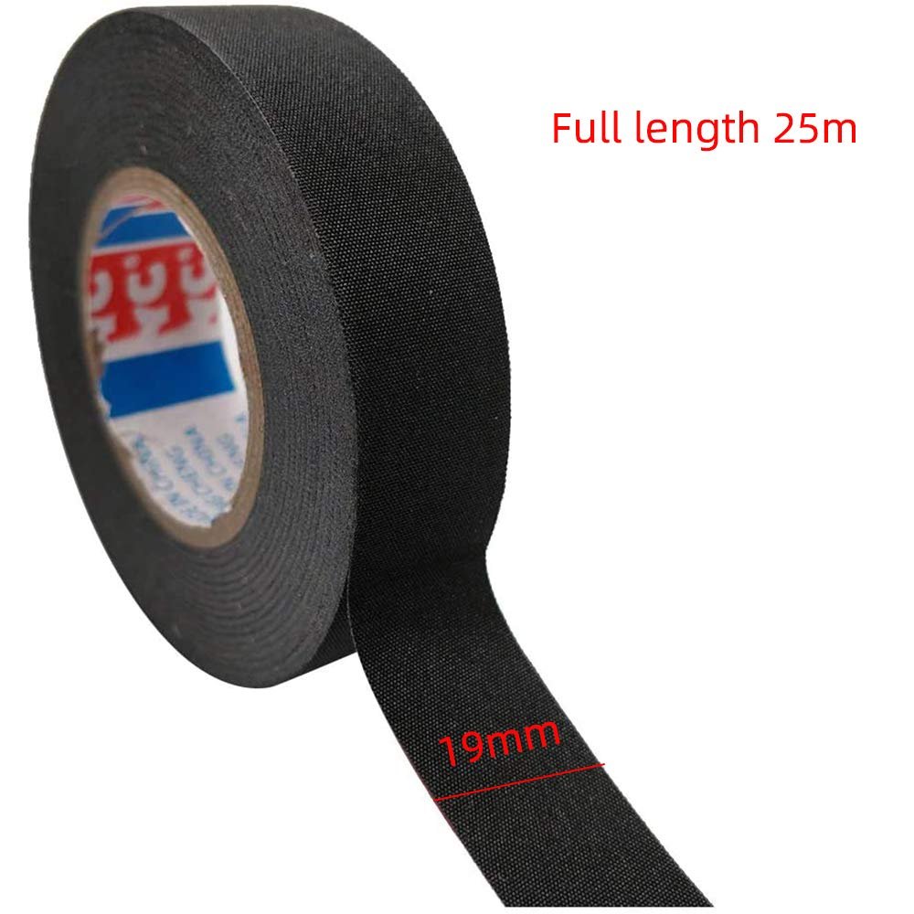 thumbnail image 2 of Red Wolf Cloth Wire Loom Tape – 4 Rolls, 0.75" X 49.2ft Each, Heat Resistant, Black 2 of 5